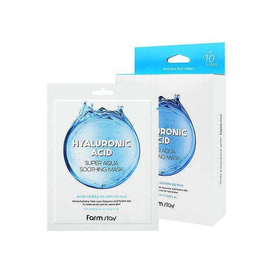 [Farmstay] Hyaluronic Acid Super Aqua Soothing Mask 25ml*10pcs