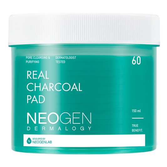 [NeoGen] DERMALOGY REAL CHARCOAL PAD 150ML (60 PADS)