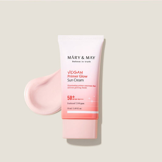 [MARY&MAY] Vegan Primer Glow Sun Cream SPF50+ PA++++ 50ml
