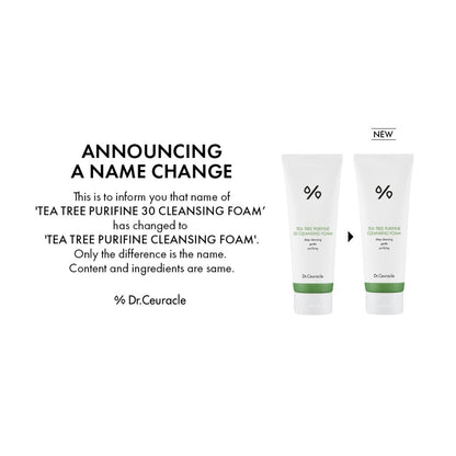 [Dr.Ceuracle] Tea Tree Purifine 30 Cleansing Foam 150g