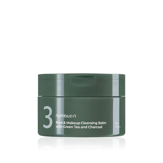 [Numbuzin] No.3 Pore & Makeup Cleansing Balm With Green Tea And Charcoal 85g